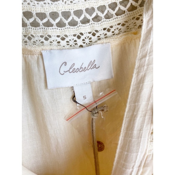 Cleobella Evie Taisha Mini Dress in Cream Size Small NWT - Picture 5 of 11